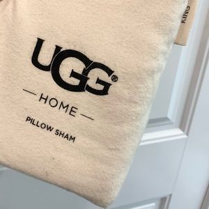 UGG Home Pillow King Sham in Cotton Flannel NWT